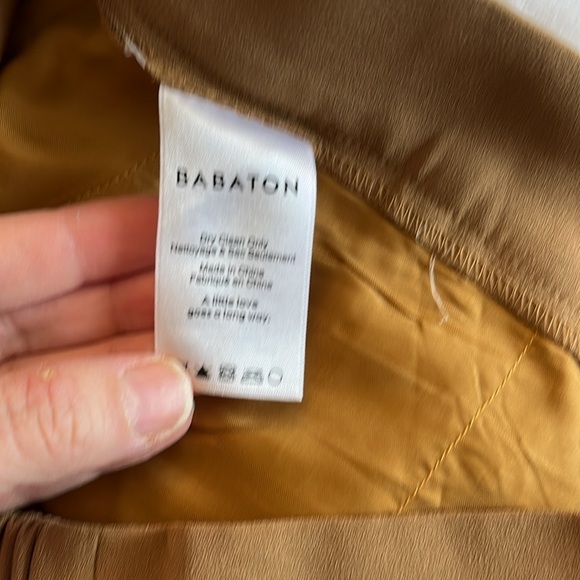 Babaton Conan Pull on Pants, Gold Mustard Yellow cropped Size 4 Office casual - Picture 8 of 13